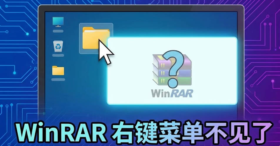 WinRAR右键菜单不显示