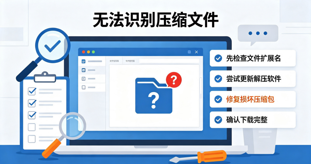 WinRAR 无法识别