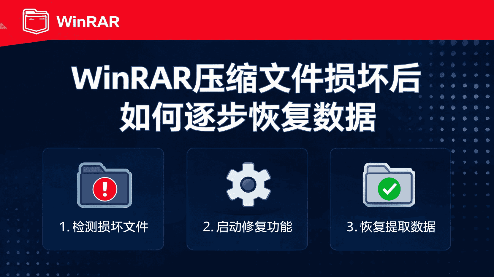 WinRAR 压缩包损坏怎么修复