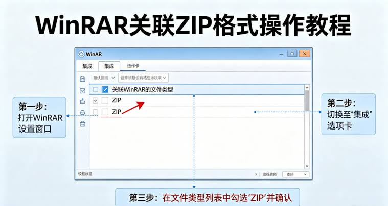 WinRAR关联压缩文件