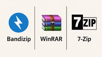 WinRAR 7.x vs 7-Zip vs Bandizip